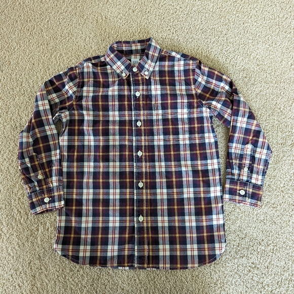 Long sleeve plaid button up shirt - Picture 2 of 7